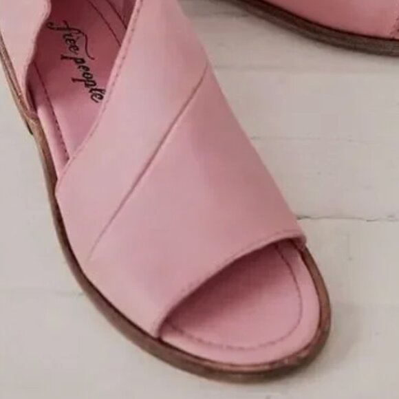 FREE PEOPLE Mont Blanc Pink Leather Shoes - Size EU 40 - Picture 9 of 9